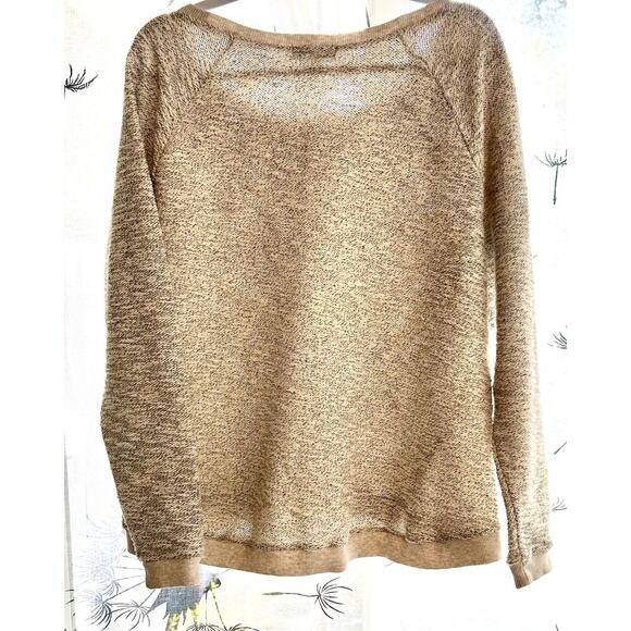 Lucky Lotus By Lucky Brand NWT Women Cream w/ gold Studded Knit Pullover XL - Picture 6 of 7